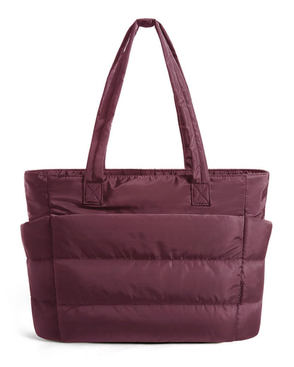Lightweight Puffer Tote Bag With Soft Structure