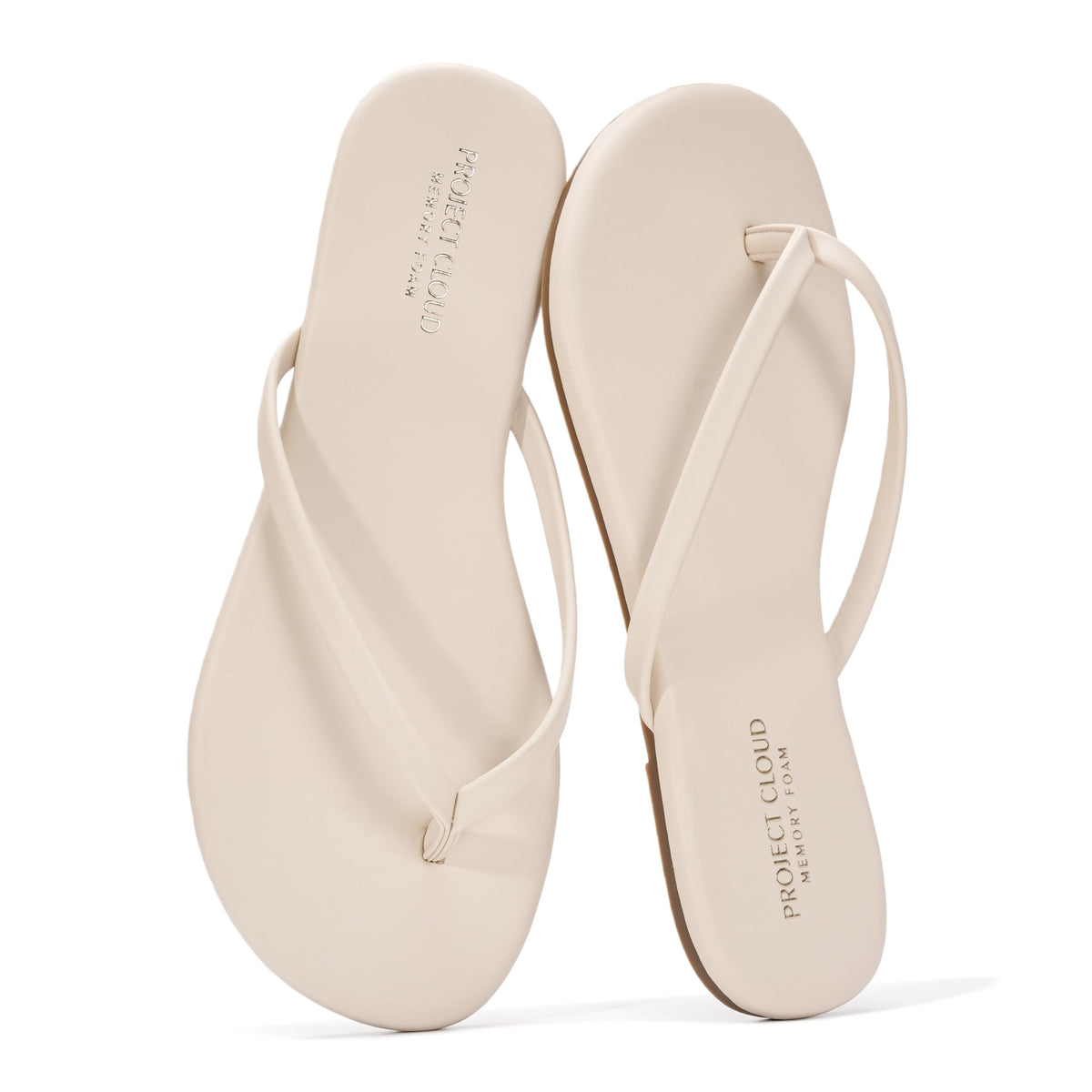 Memory Foam Flip Flops With Cushioned Footbed