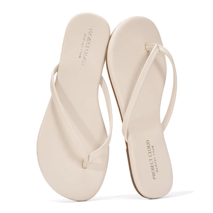 Memory Foam Flip Flops With Cushioned Footbed