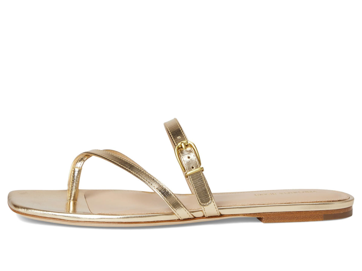 Leather Slide Sandals With Minimalist Design
