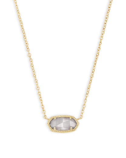 14K Gold-Plated Stone Pendant Necklace