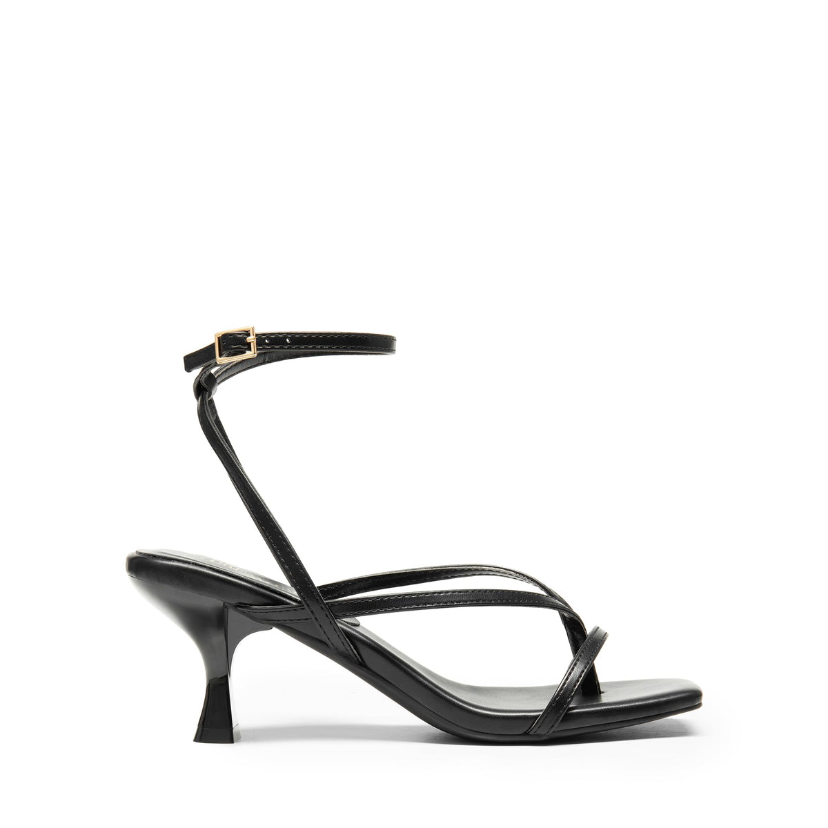 Thong Kitten Heel Sandals With Minimal Straps