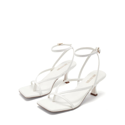 Thong Kitten Heel Sandals With Minimal Straps