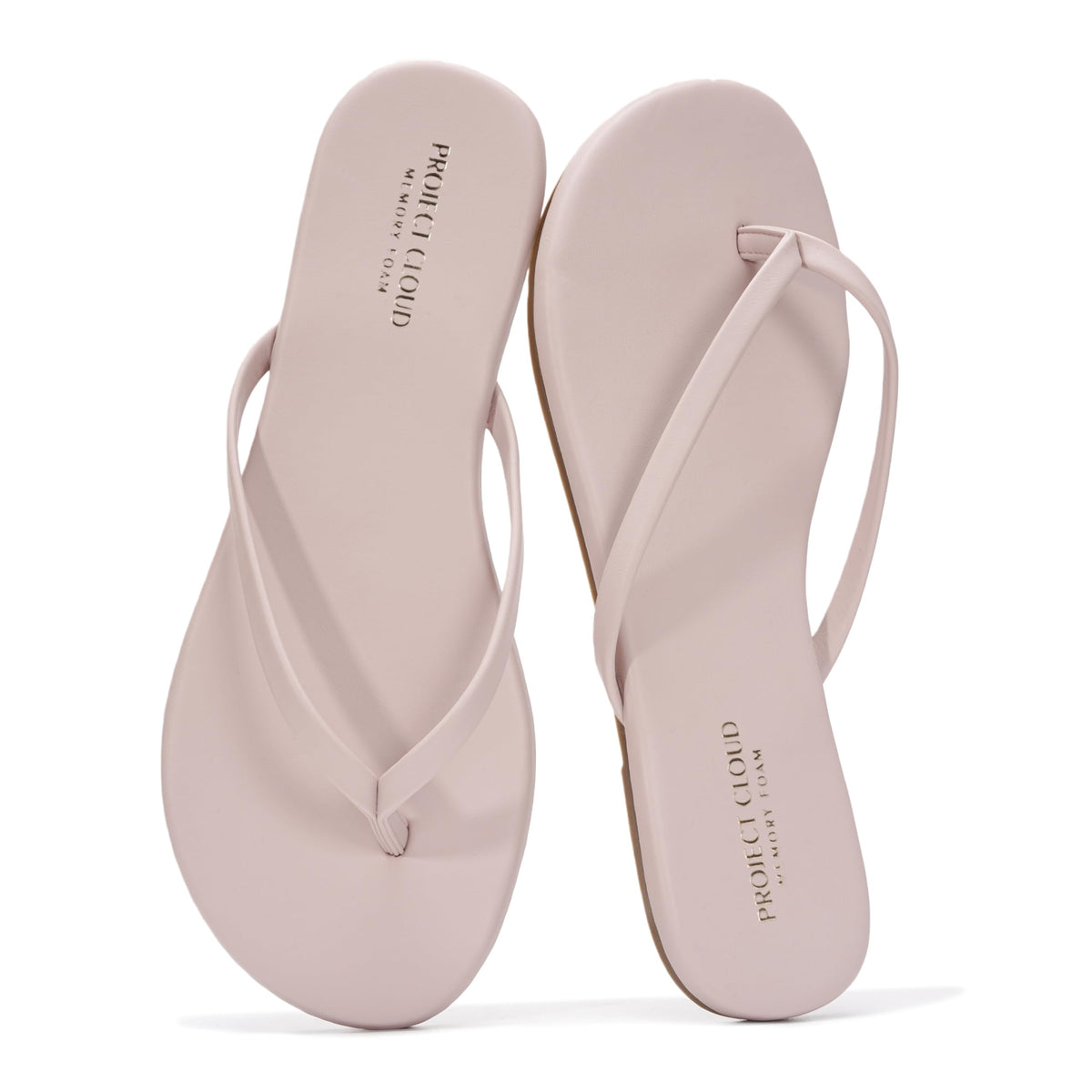 Memory Foam Flip Flops With Cushioned Footbed