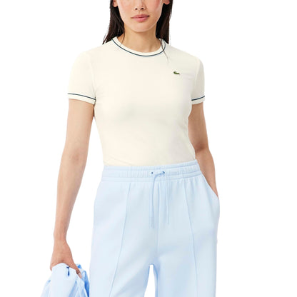 Cotton Jersey T-Shirt With Contrast Trim
