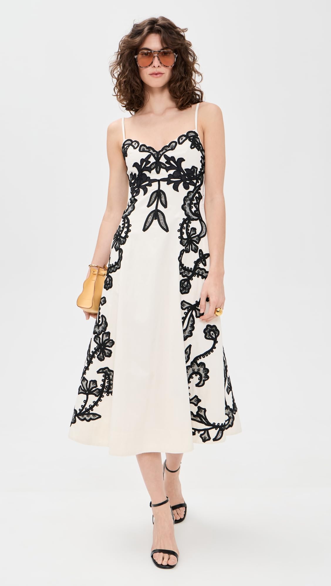 Feminine Midi Dress With Flowing Silhouette
