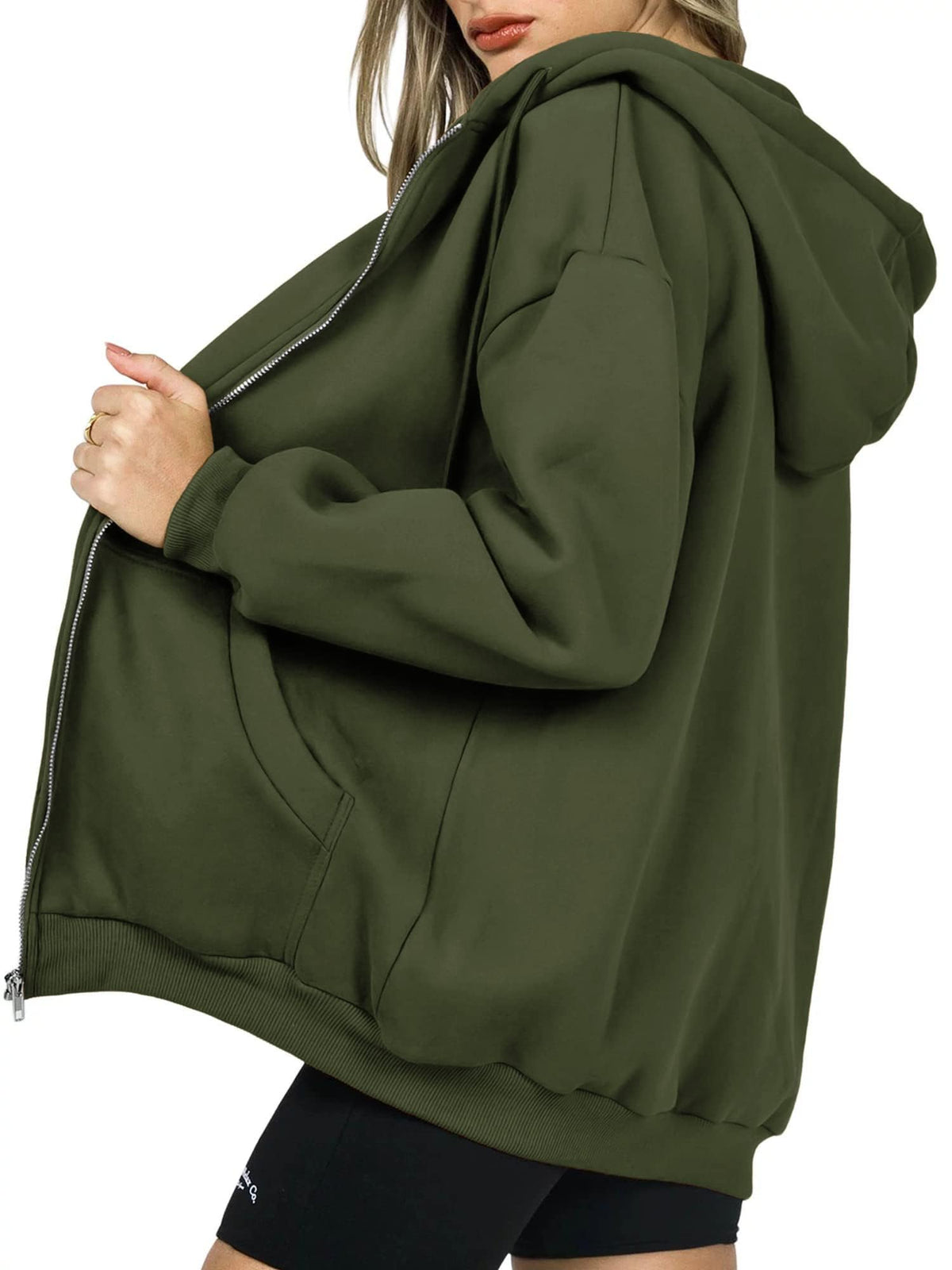 Relaxed Zip-Up Hoodie With Everyday Fit