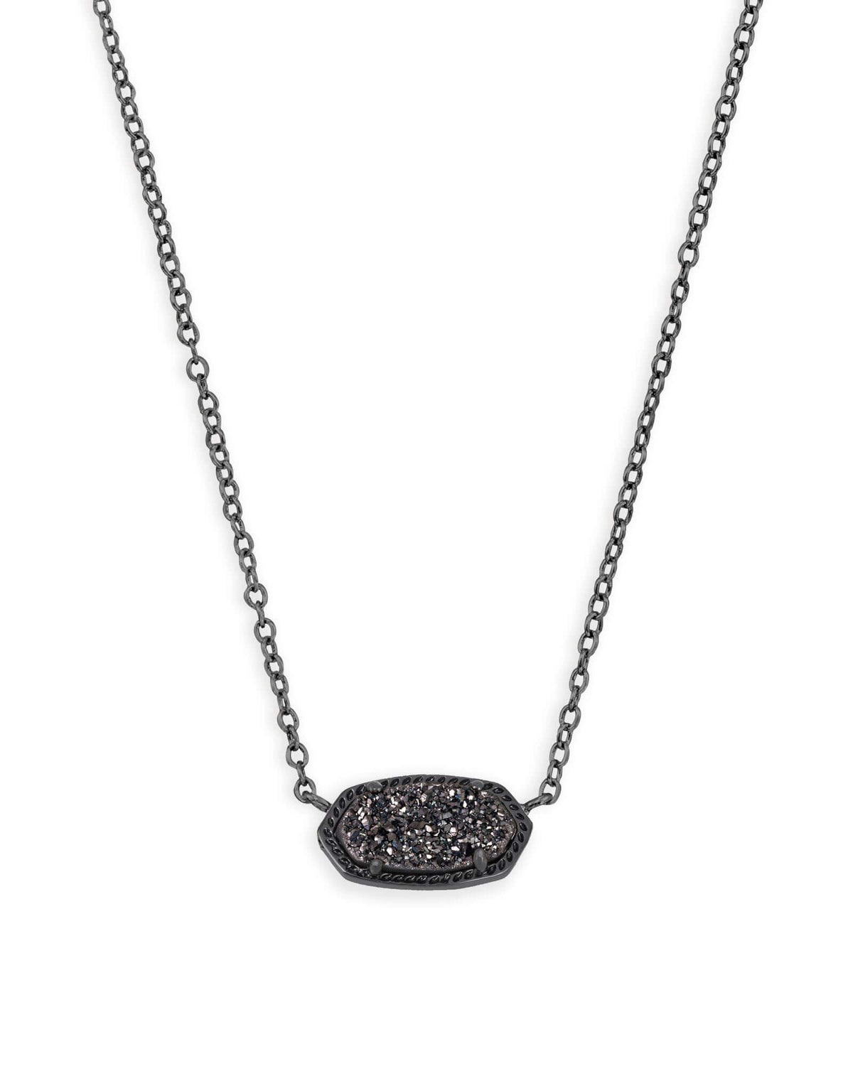14K Gold-Plated Stone Pendant Necklace