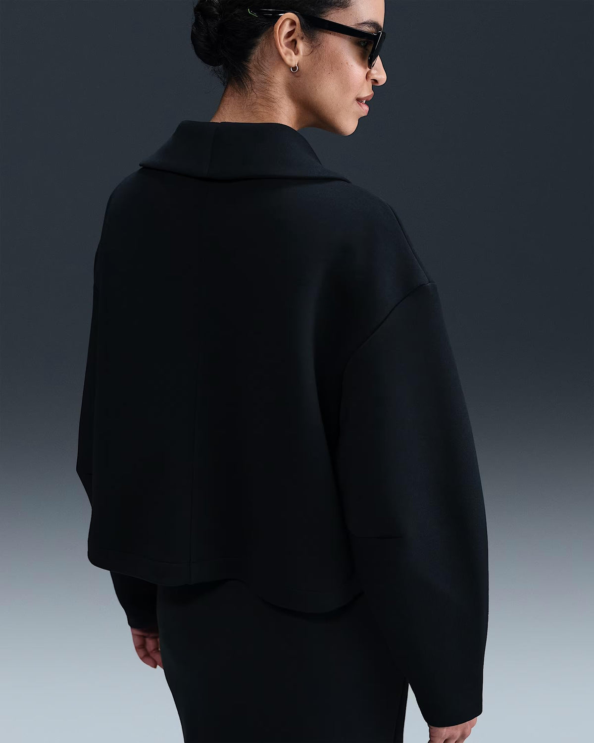 Oversized Fleece Blazer With Sporty Tailored Fit