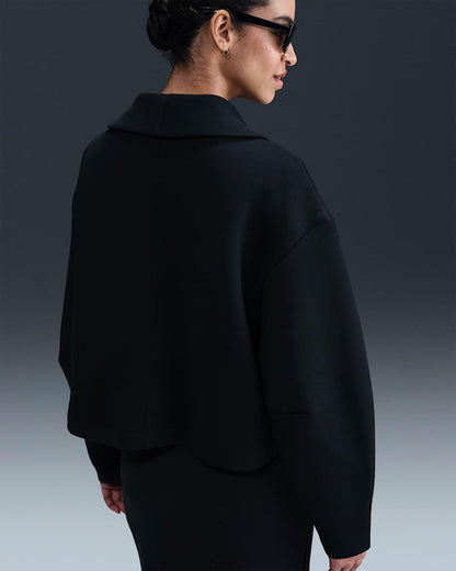 Oversized Fleece Blazer With Sporty Tailored Fit