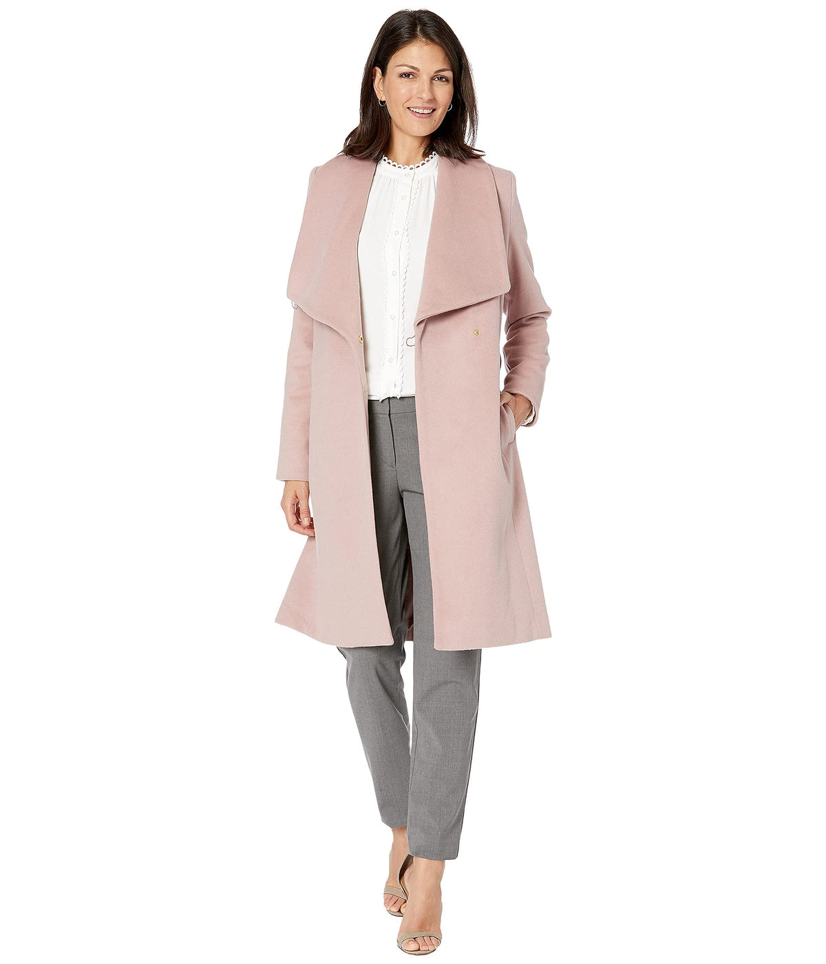 Belted Wool Coat With Tailored Silhouette