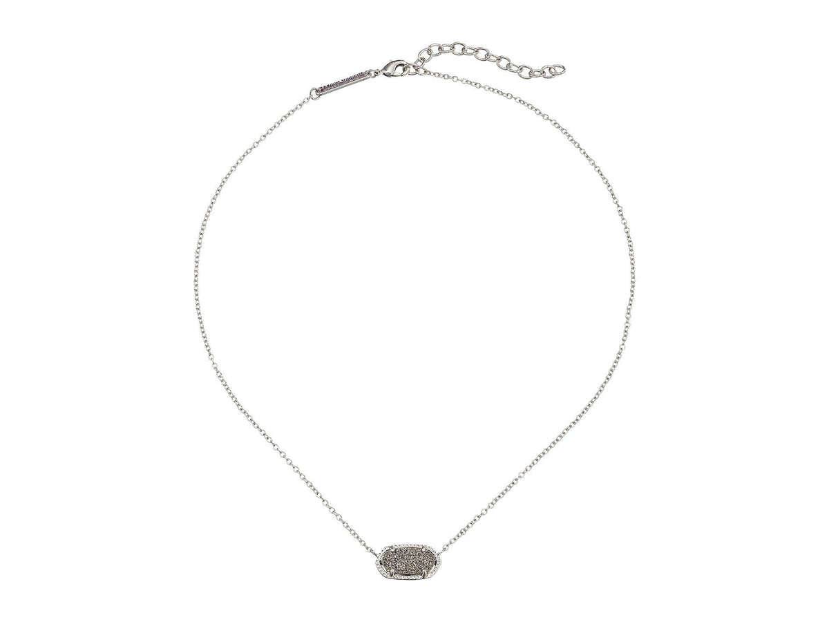 14K Gold-Plated Stone Pendant Necklace