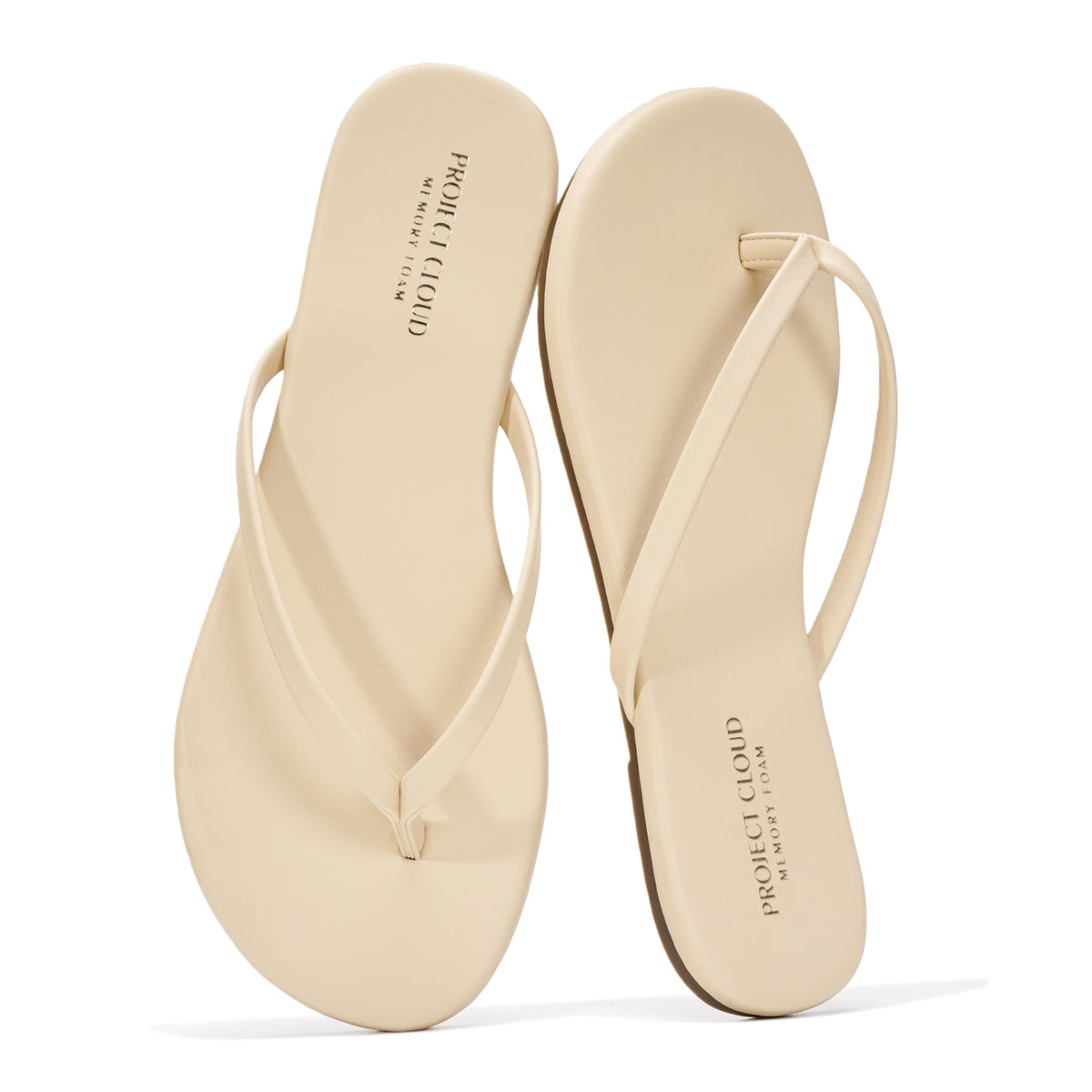 Memory Foam Flip Flops With Cushioned Footbed
