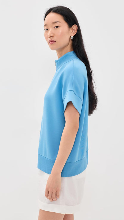 Short-Sleeve Relaxed Crewneck Sweatshirt