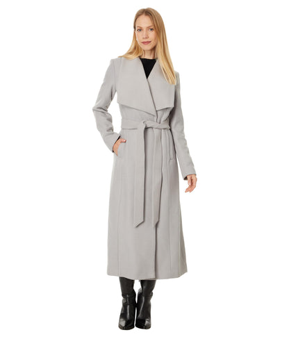 Maxi Wrap Coat With Relaxed Tailored Silhouette