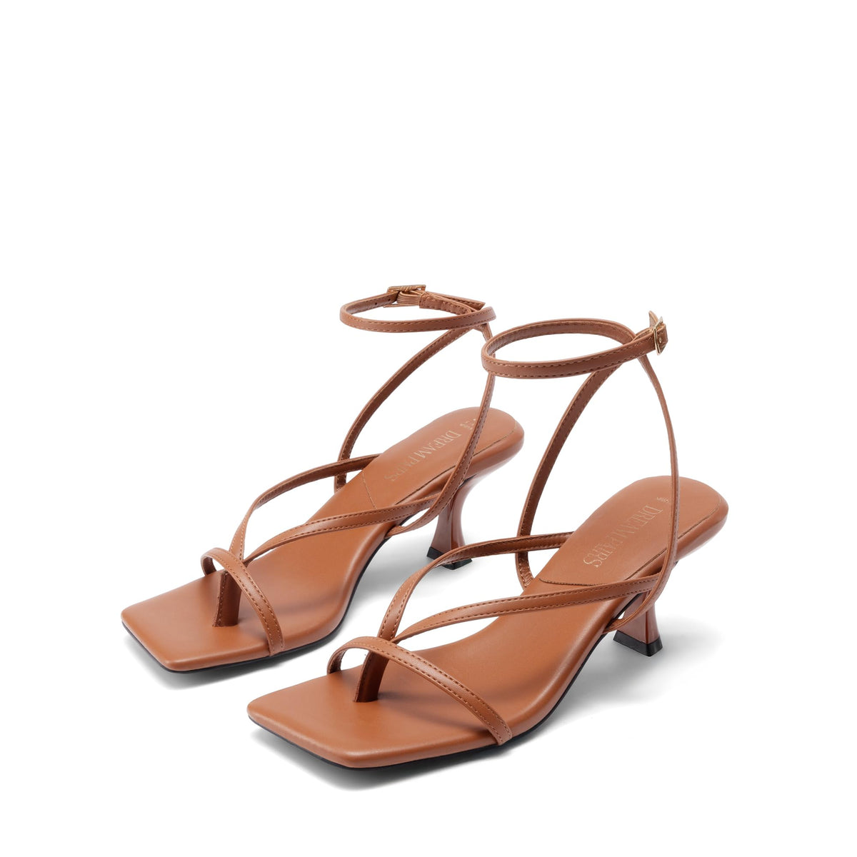 Thong Kitten Heel Sandals With Minimal Straps