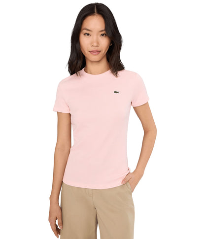 Slim Fit Ribbed Cotton Short-Sleeve T-Shirt