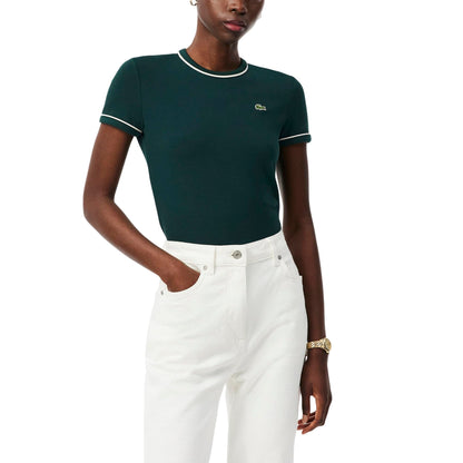 Cotton Jersey T-Shirt With Contrast Trim
