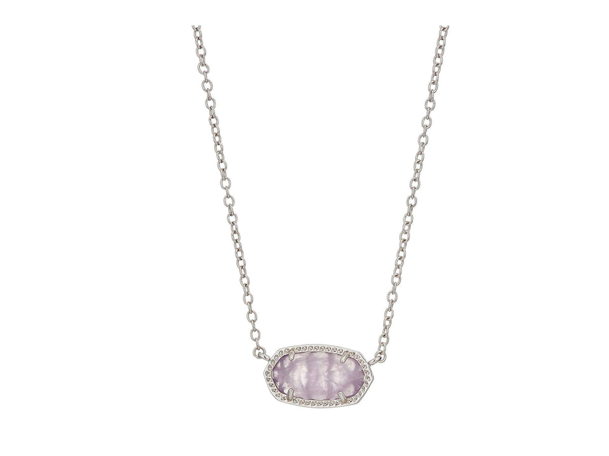 14K Gold-Plated Stone Pendant Necklace