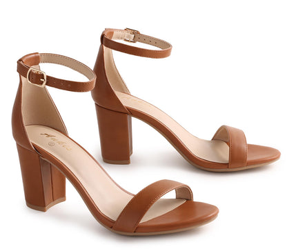 Open-Toe Sandals With Chunky Block Heel