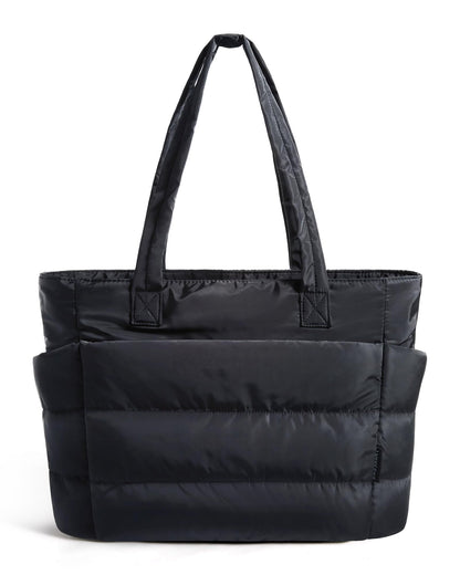 Lightweight Puffer Tote Bag With Soft Structure