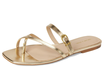Leather Slide Sandals With Minimalist Design