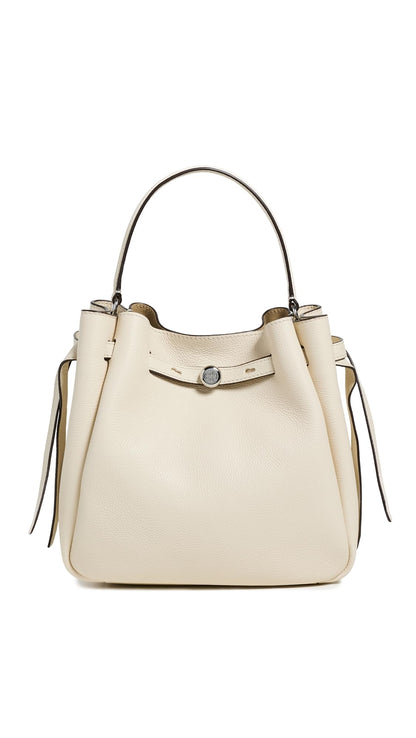Structured Bucket Bag With Refined Silhouette