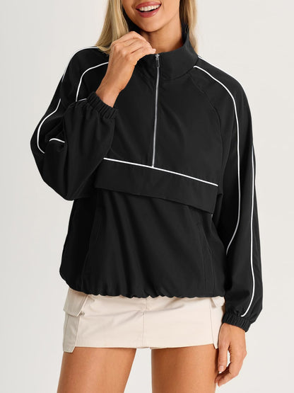 UPF 50+ Quarter-Zip Lightweight Pullover Jacket
