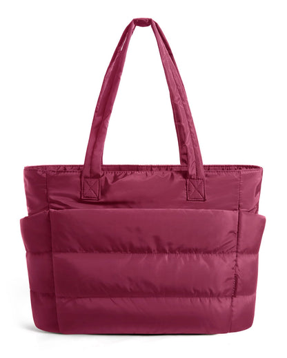 Lightweight Puffer Tote Bag With Soft Structure