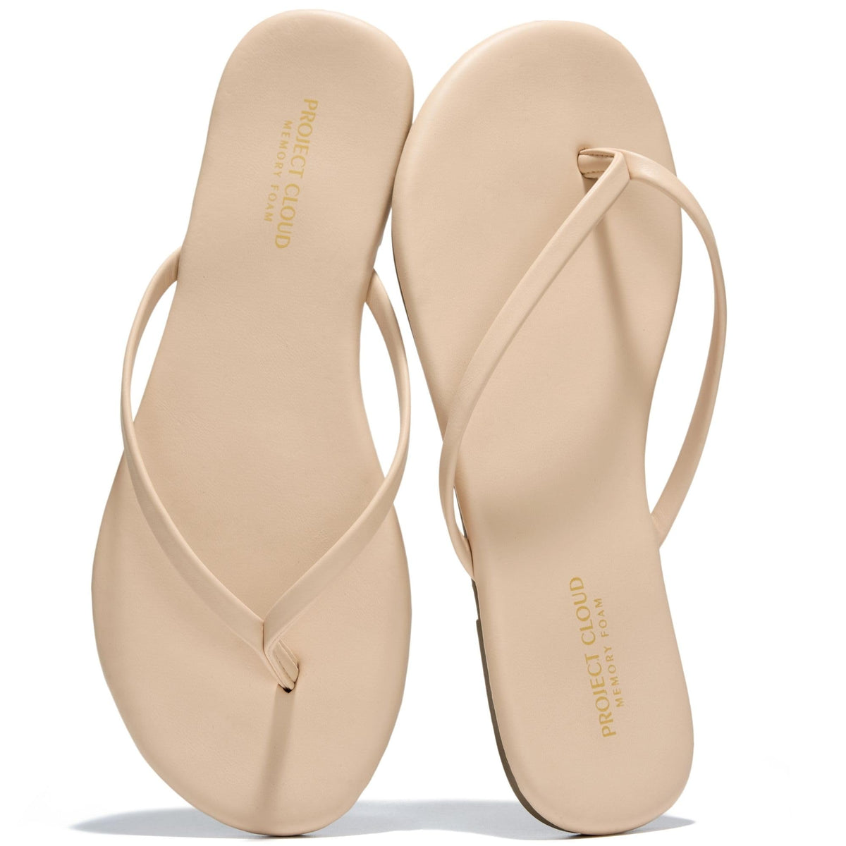 Memory Foam Flip Flops With Cushioned Footbed
