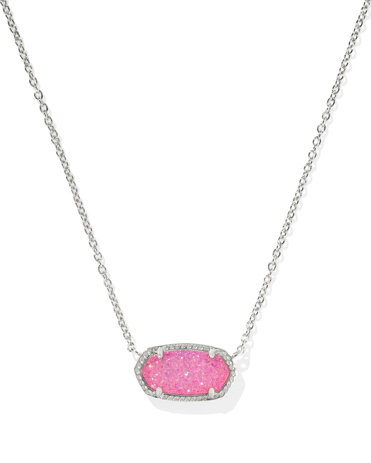 14K Gold-Plated Stone Pendant Necklace