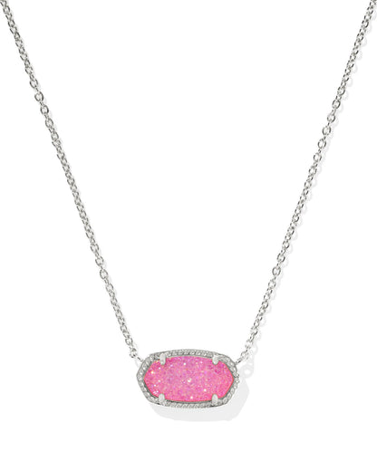 14K Gold-Plated Stone Pendant Necklace