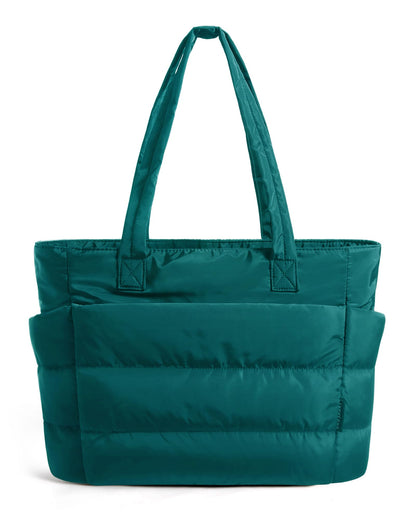 Lightweight Puffer Tote Bag With Soft Structure