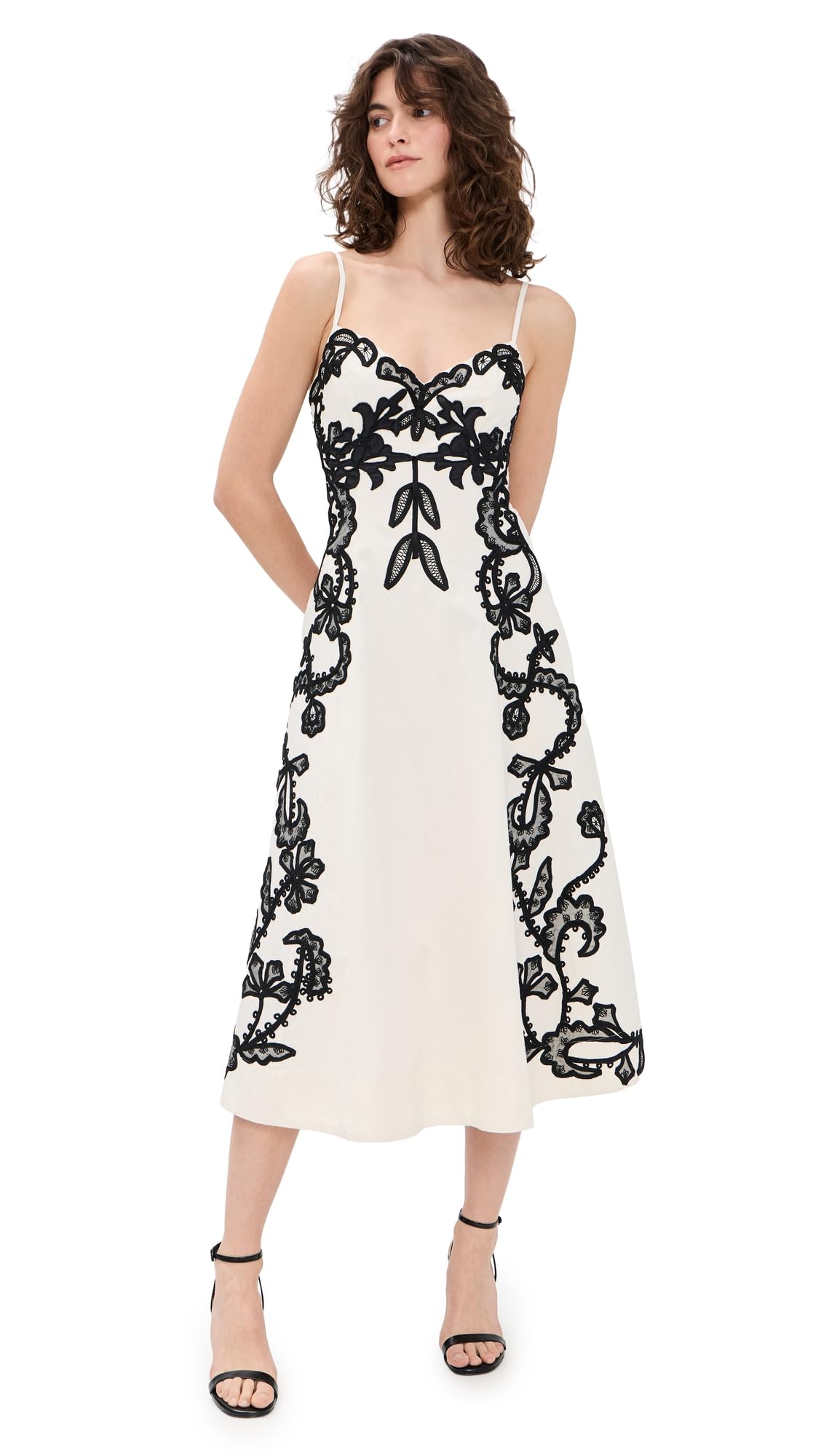 Feminine Midi Dress With Flowing Silhouette