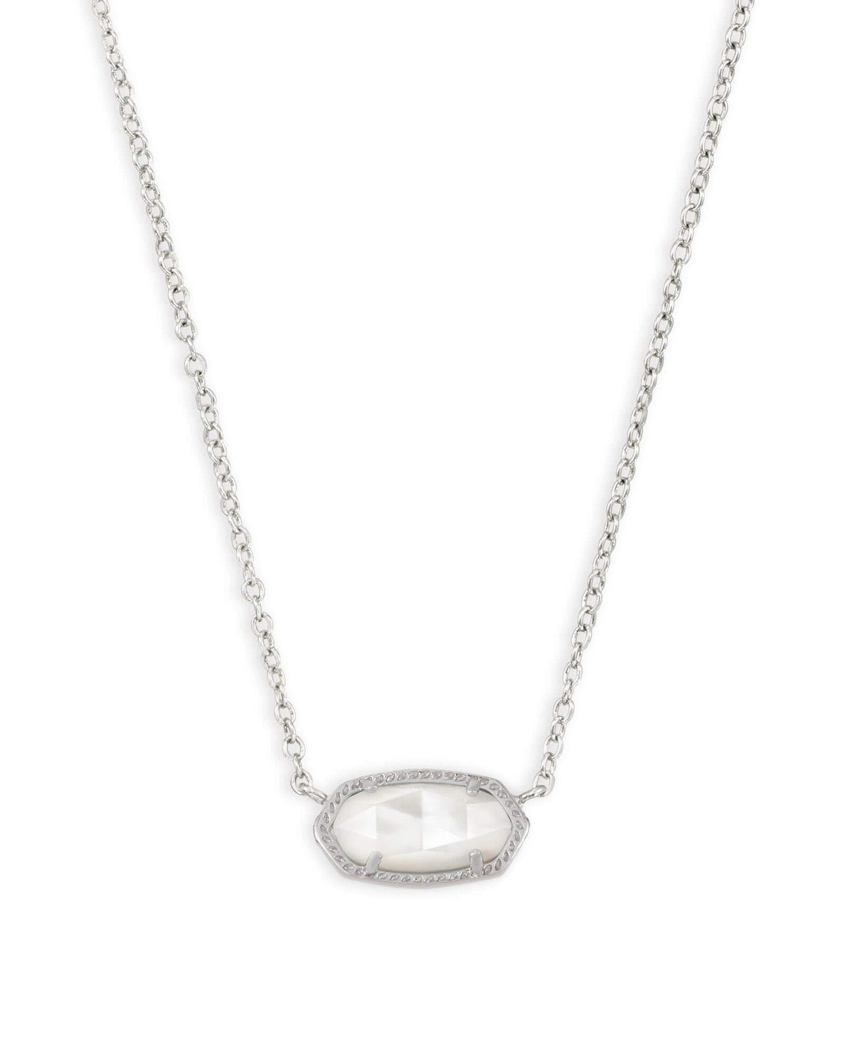 14K Gold-Plated Stone Pendant Necklace