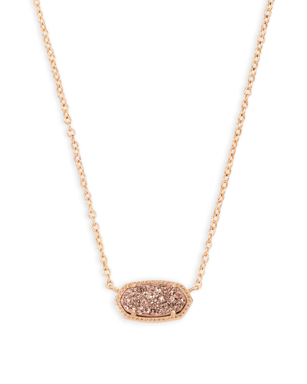 14K Gold-Plated Stone Pendant Necklace