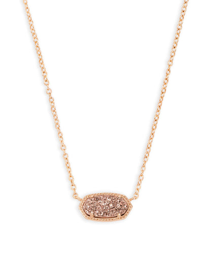 14K Gold-Plated Stone Pendant Necklace