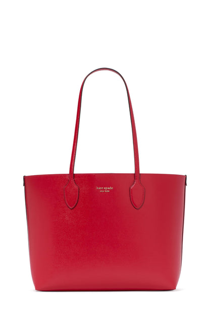 Large Saffiano Leather Tote With Structured Shape