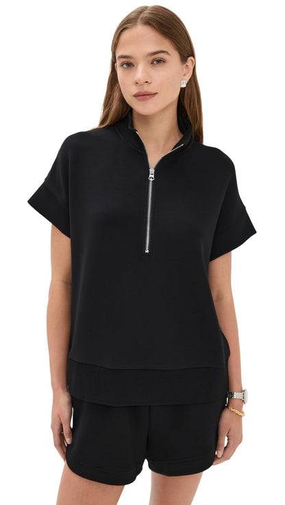 Short-Sleeve Relaxed Crewneck Sweatshirt