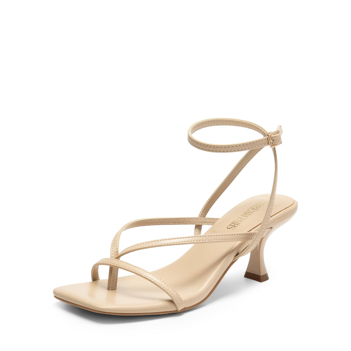 Thong Kitten Heel Sandals With Minimal Straps
