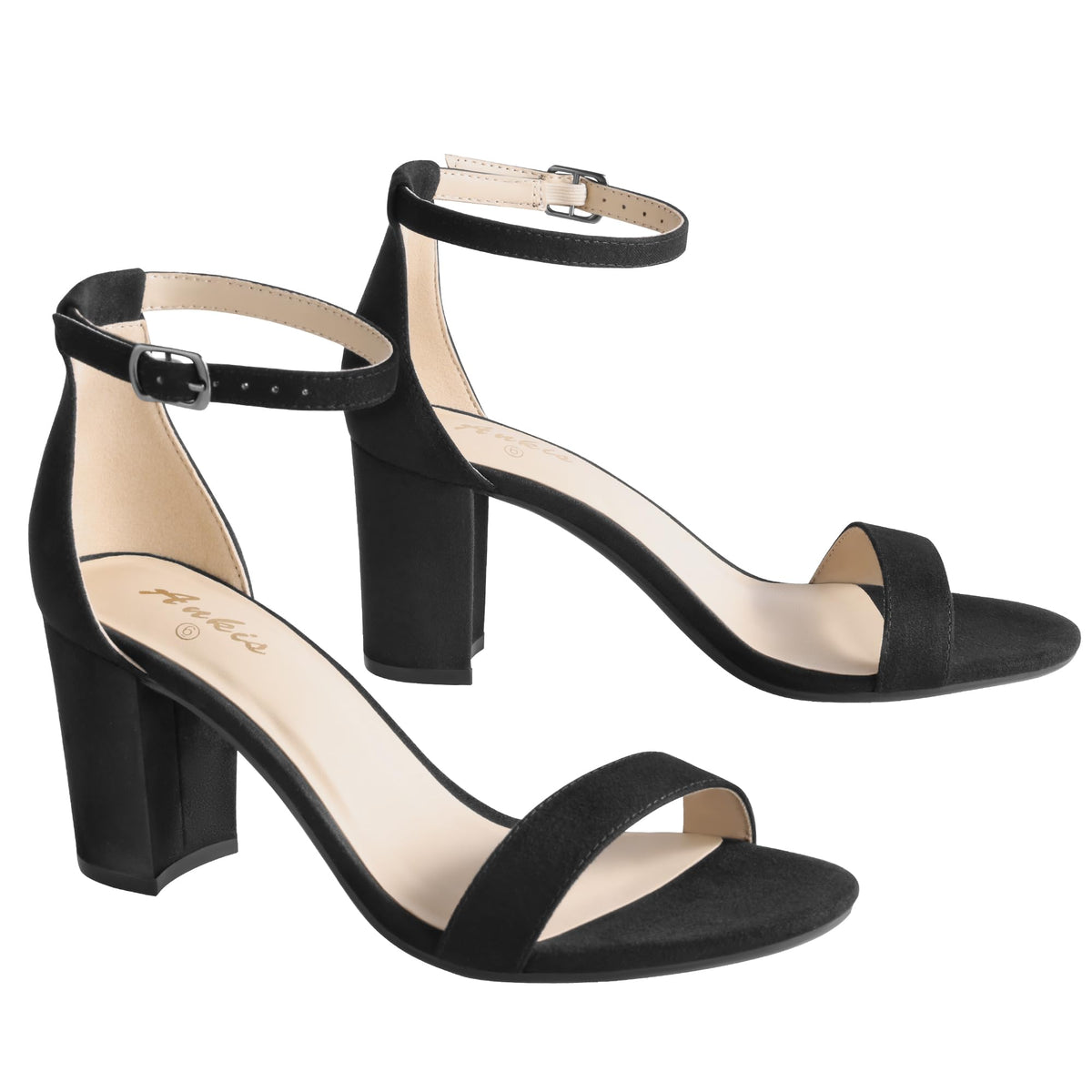 Open-Toe Sandals With Chunky Block Heel