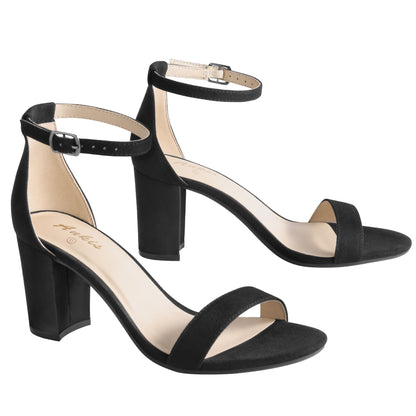 Open-Toe Sandals With Chunky Block Heel