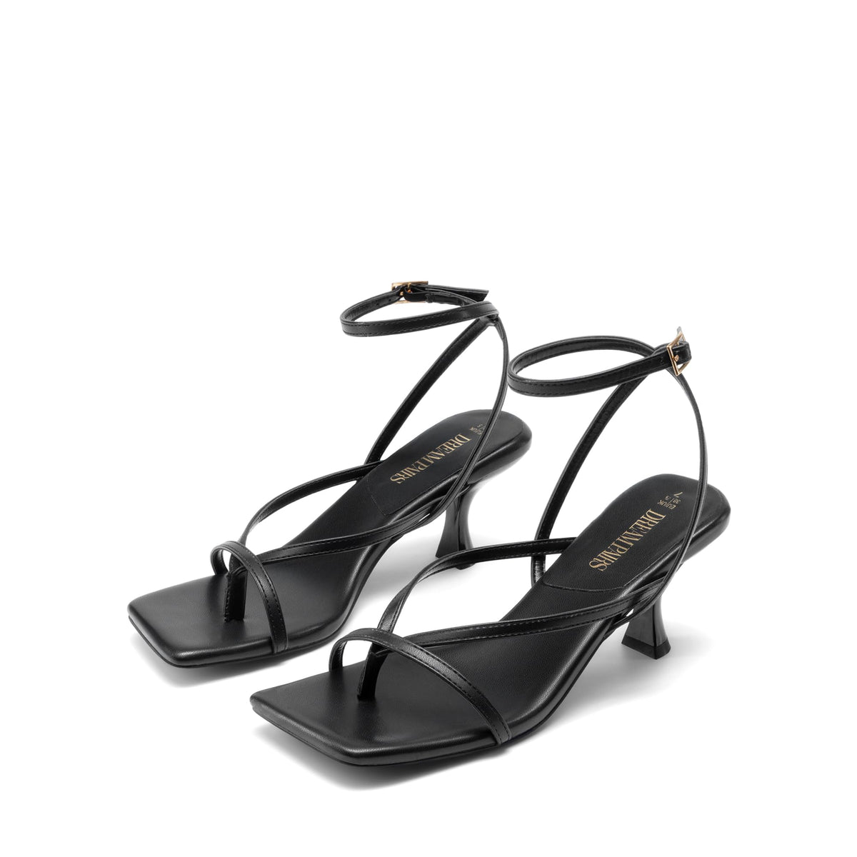Thong Kitten Heel Sandals With Minimal Straps