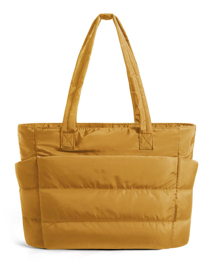 Lightweight Puffer Tote Bag With Soft Structure