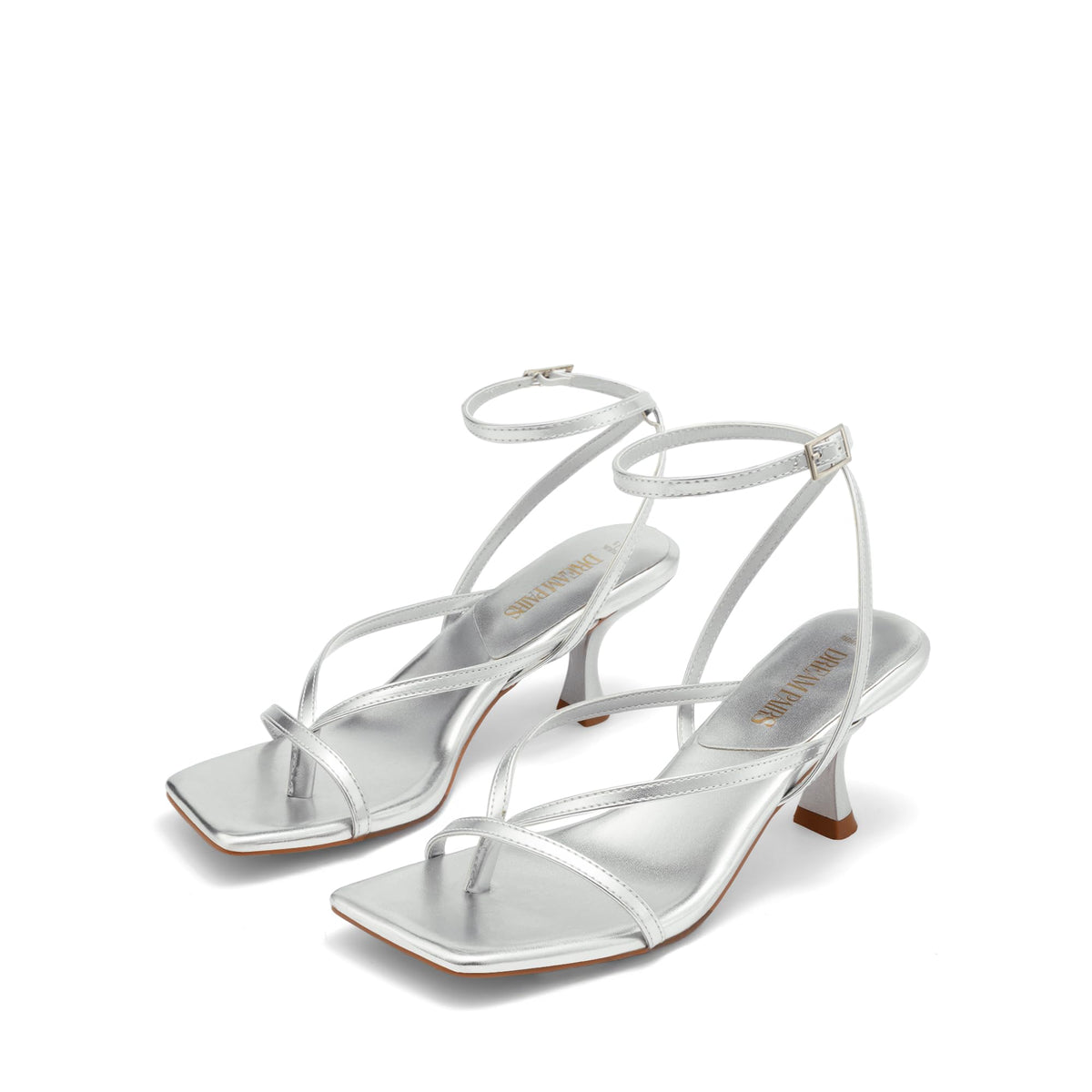 Thong Kitten Heel Sandals With Minimal Straps