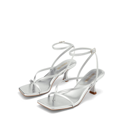 Thong Kitten Heel Sandals With Minimal Straps