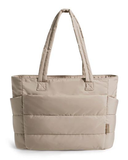 Lightweight Puffer Tote Bag With Soft Structure