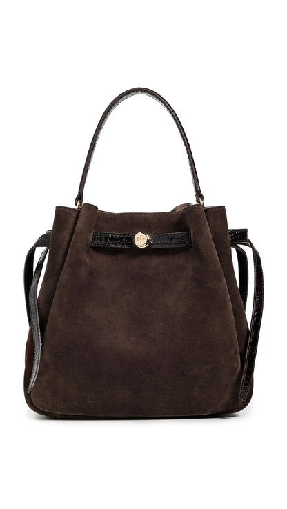 Structured Bucket Bag With Refined Silhouette