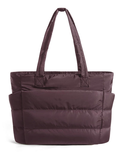 Lightweight Puffer Tote Bag With Soft Structure