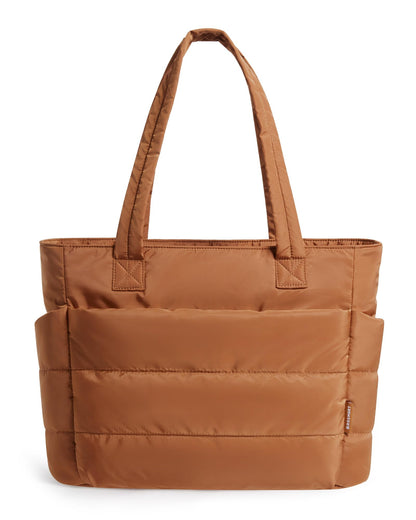 Lightweight Puffer Tote Bag With Soft Structure